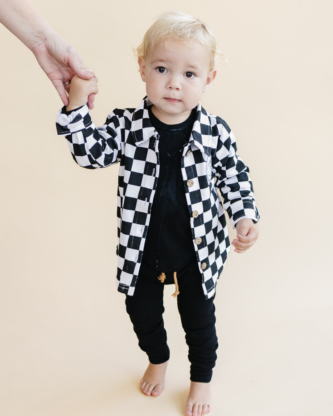 baby cotton checkered jacket kids shacket jacket checkered smiley black and white checkers baby sweatshirt jacket 