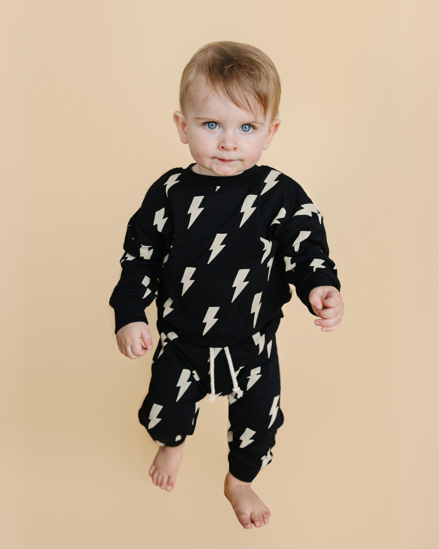 baby black lightning bolt jogger set cotton kids jogger set lightning bolts back cotton jogger set for babies 