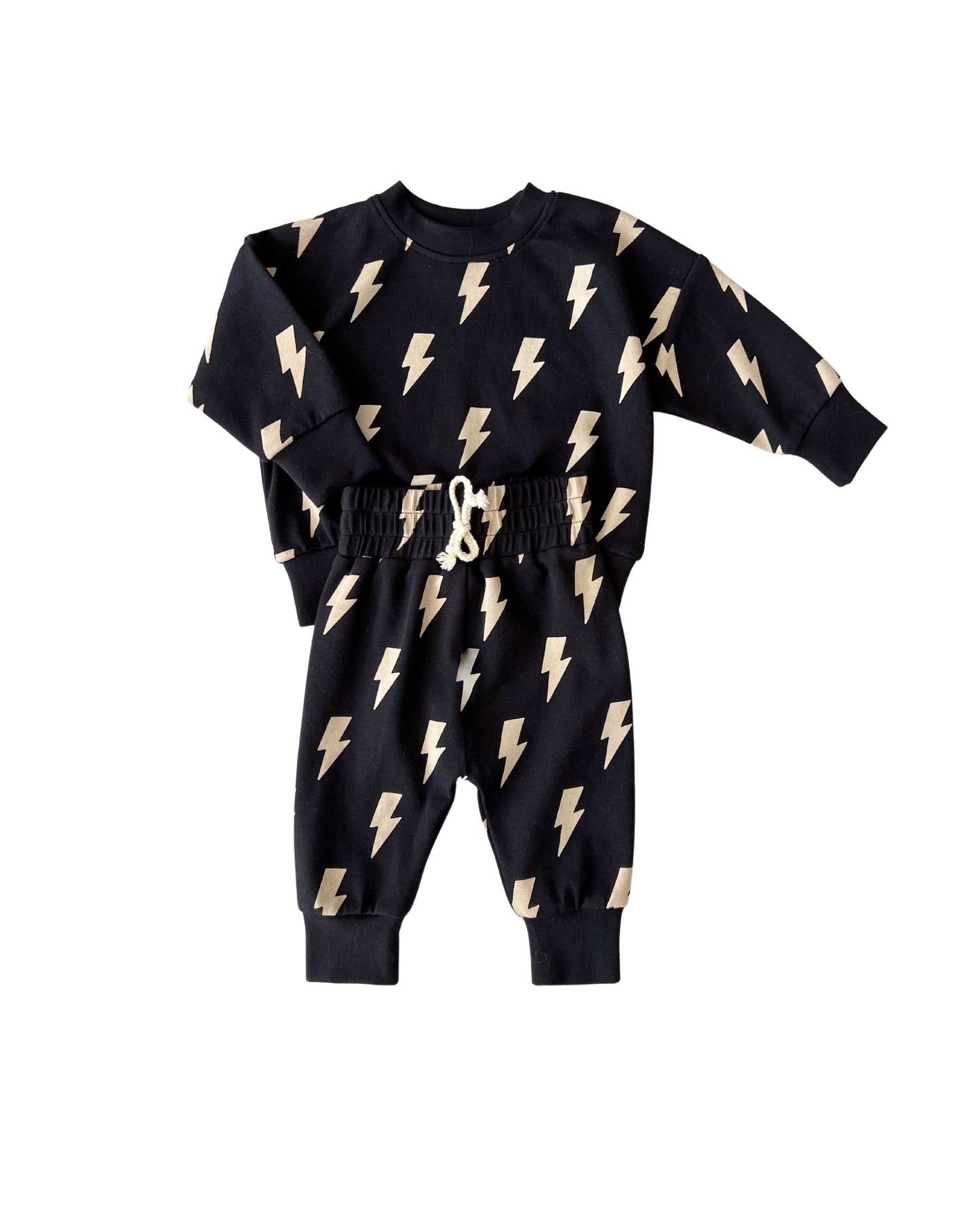 baby black lightning bolt jogger set cotton kids jogger set lightning bolts back cotton jogger set for babies 