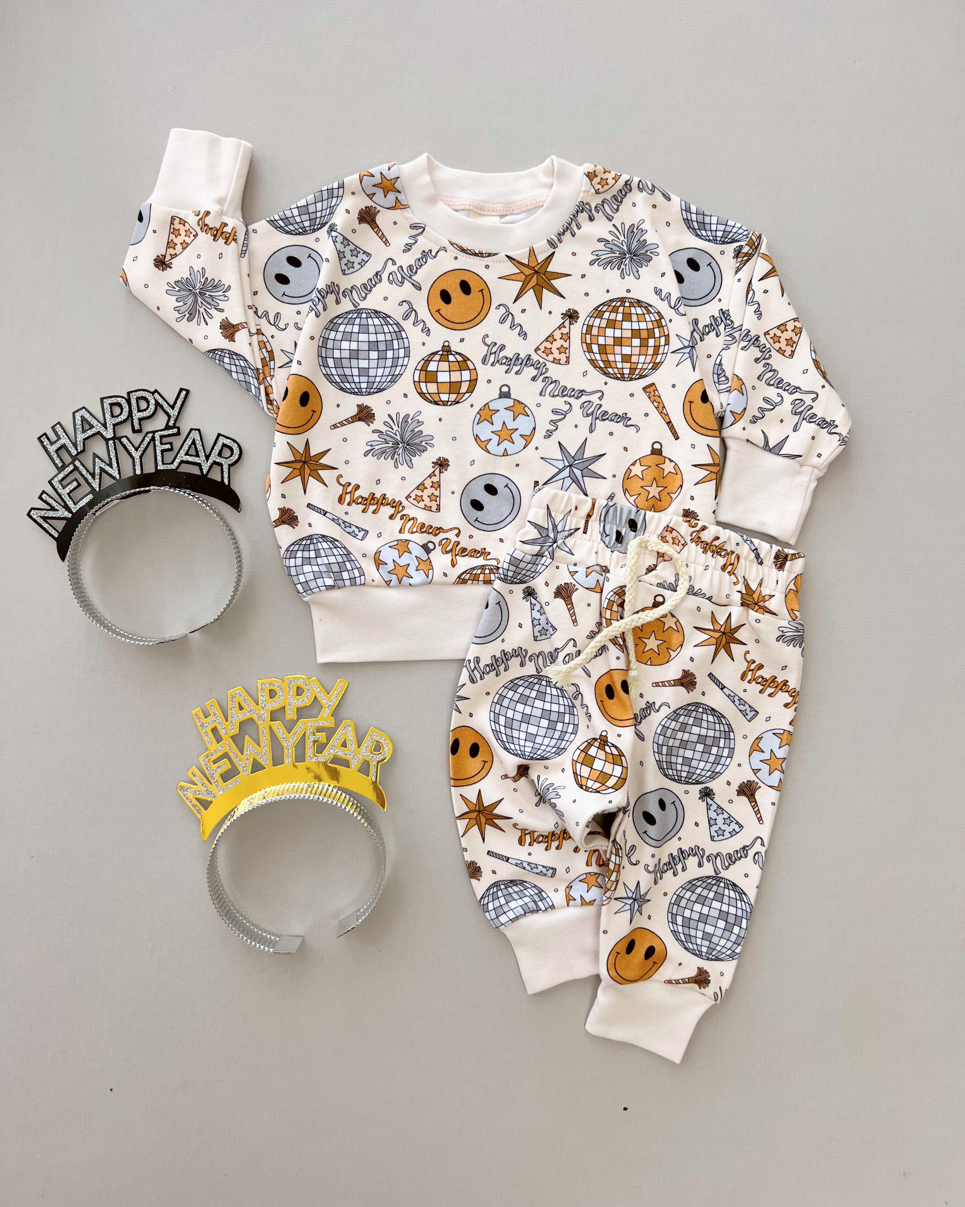 baby new years outfit jogger set kids new year outfit sweatshirt and jogger set for baby new years 