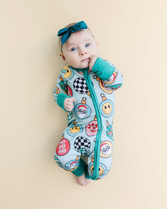 christmas baby bamboo zip up pj kids xmas pajamas zip up bamboo viscose christmas ornaments baby pjs