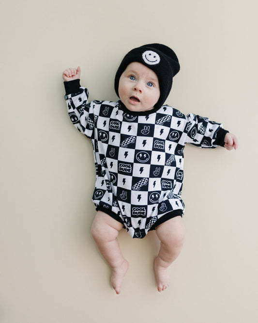 skater boy cotton romper kids long sleeve romper skater baby cotton bubble romper smiley skate