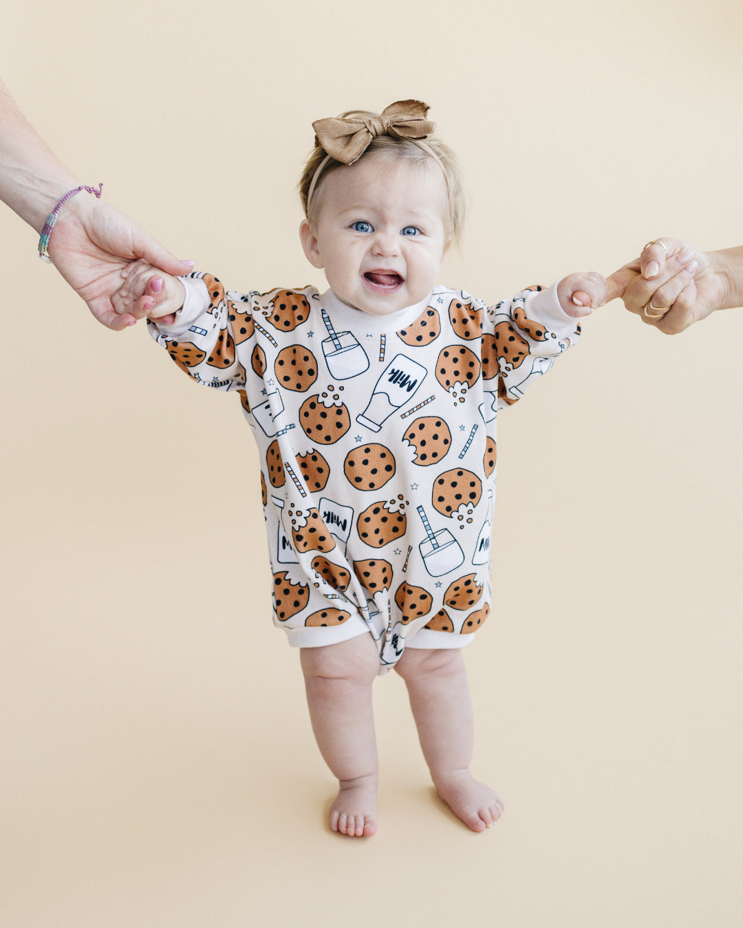 baby milk and cookies romper cotton kids long sleeve romper for fall baby cotton long sleeve body suit cookies kids 