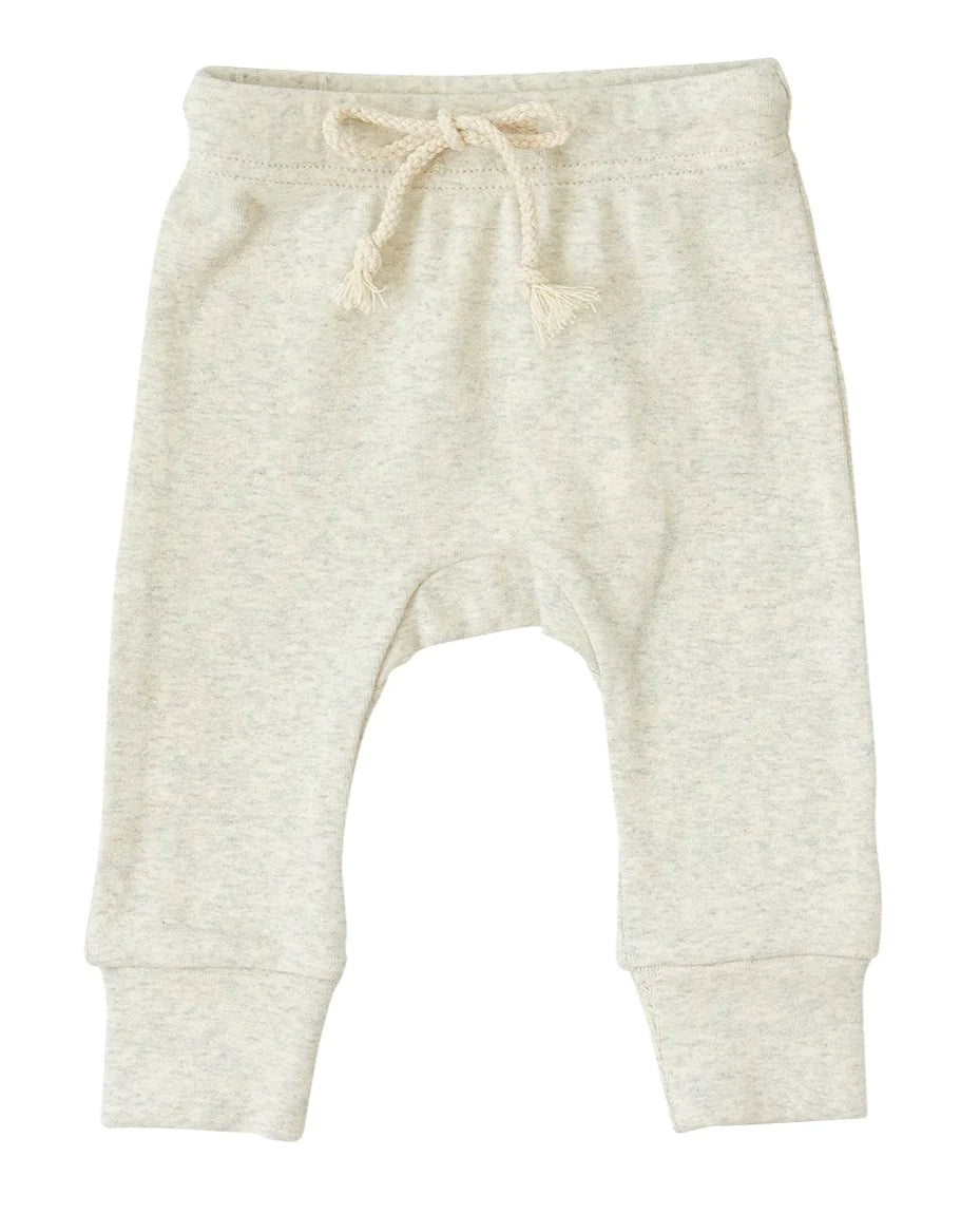 oatmeal baby cotton joggers leggings kids cotton pants cream stretchy pants baby 