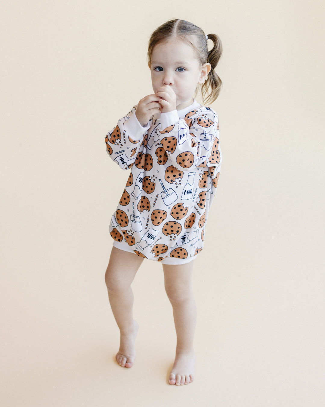 baby milk and cookies romper cotton kids long sleeve romper for fall baby cotton long sleeve body suit cookies kids 