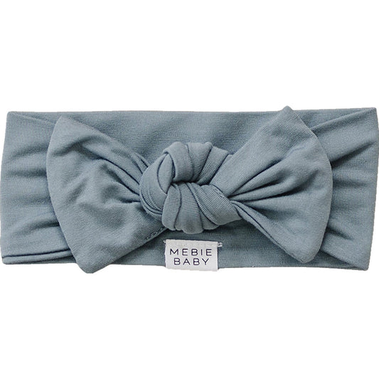 baby girls bow blue headband bamboo girl headband blue with bow 