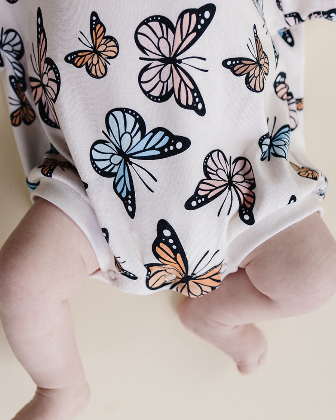 baby girl bubble romper butterflies kids cotton romper long sleeve butterfly and moon baby jumper