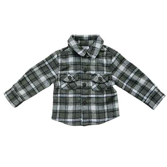 baby flannel cotton jacket kids flannel plaid jacket 100% cotton baby button up flannel fall kids 