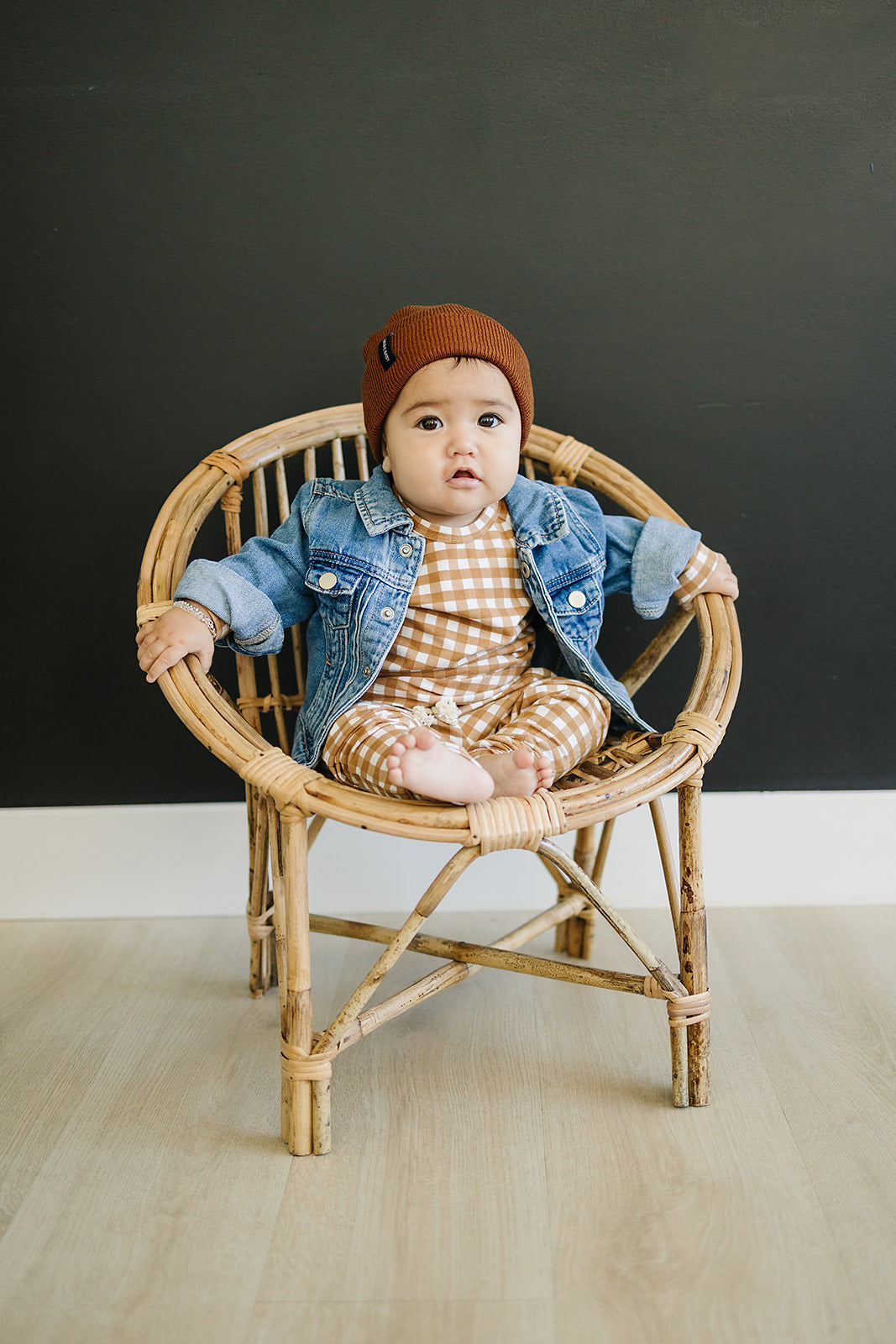 baby beanie brown hat kids 