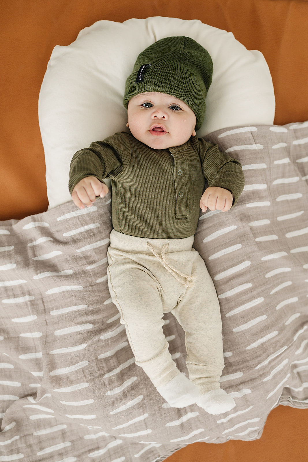 baby green beanie hat kids 