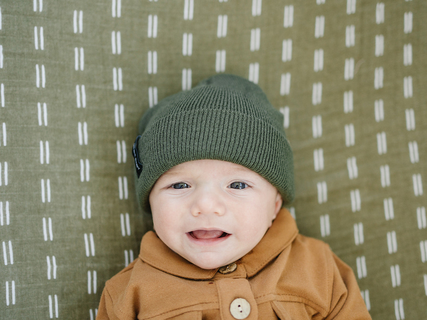 baby green beanie hat kids 