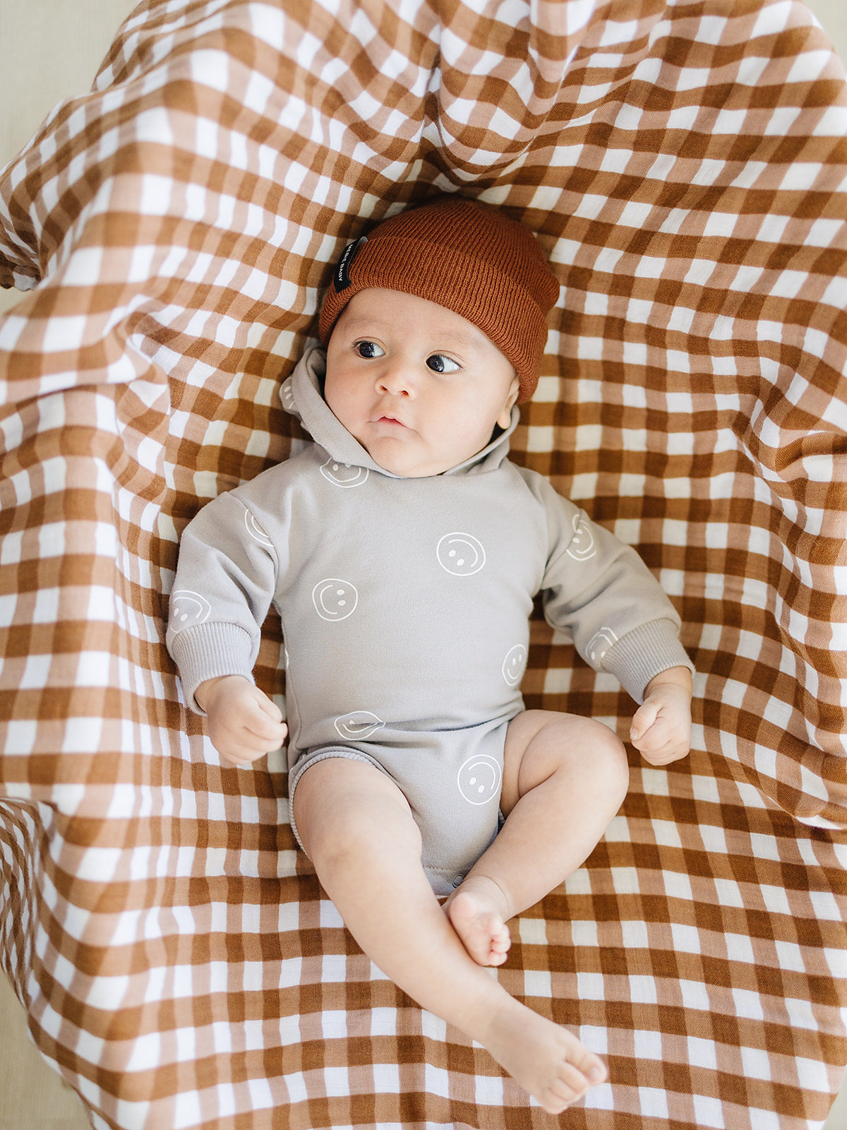 baby beanie brown hat kids 