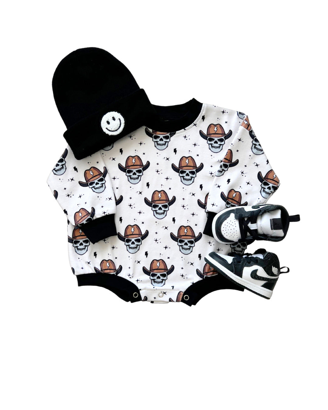 baby cowboy bubble romper kids skeleton cowboy romper baby cotton bubble romper 