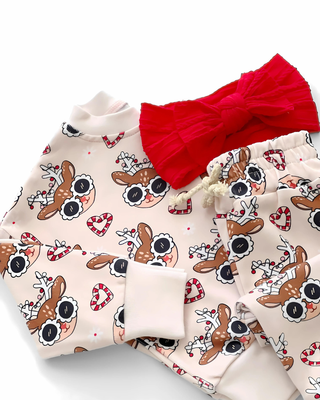 baby christmas jogger set cotton deer kids jogger set christmas sweats and sweatshirt set toddler christmas clothes 