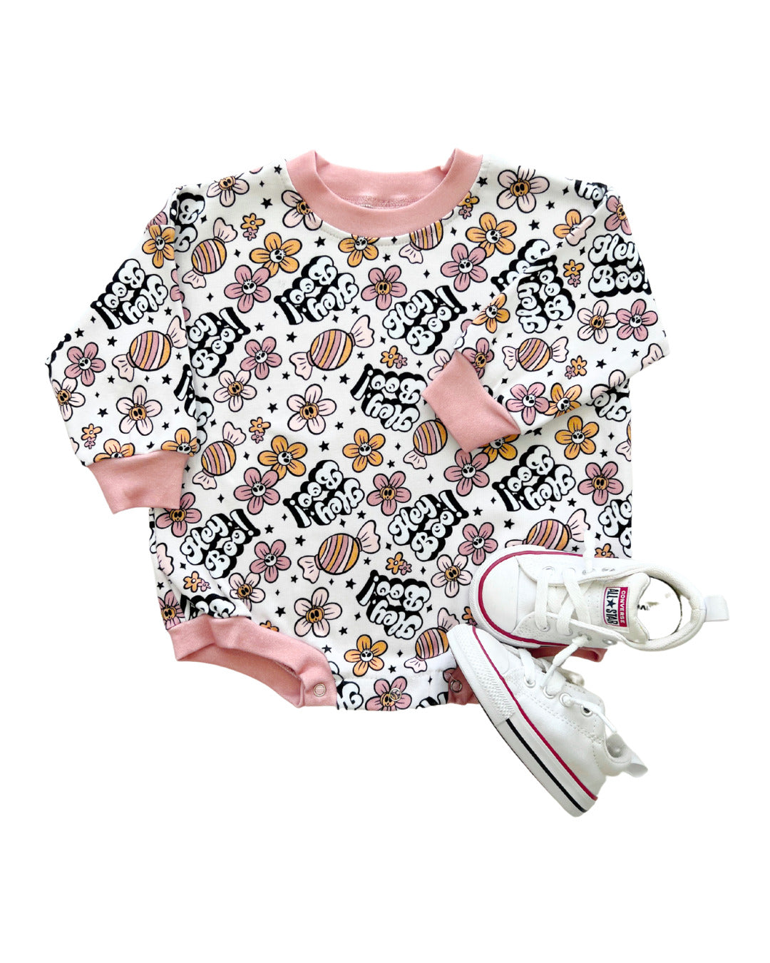 halloween baby girl pink romper kids cotton bubble romper pink halloween baby long sleeve romper sweatshirt pink flowers kids