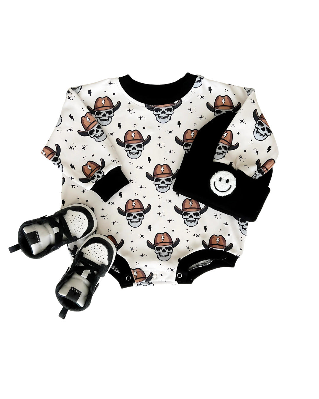 baby cowboy bubble romper kids skeleton cowboy romper baby cotton bubble romper 