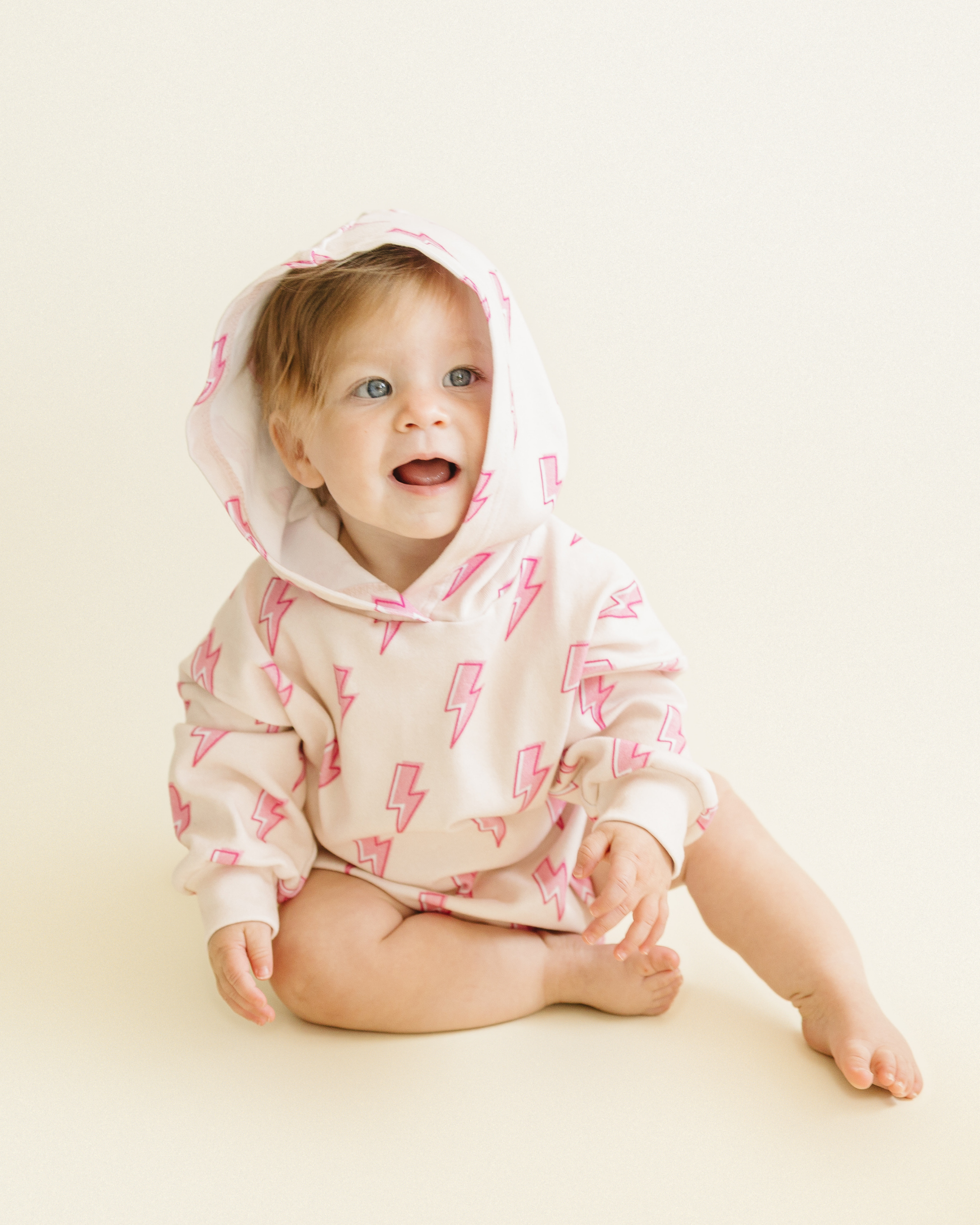 cotton pink lightning bolt bubble romper hooded kids pink bubble romper lightning bolts cotton hooded onesie toddler