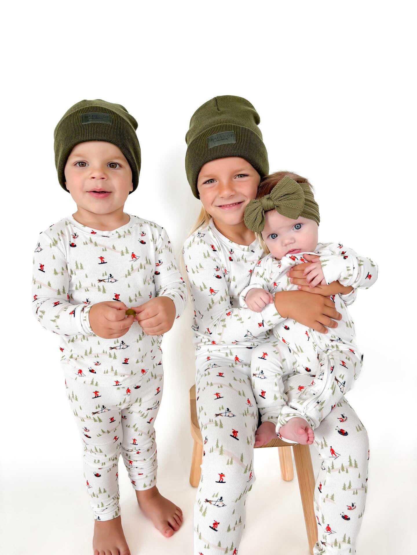 baby zip up bamboo pj's ski kids ski winter pajama zip onesie bamboo winter pj's