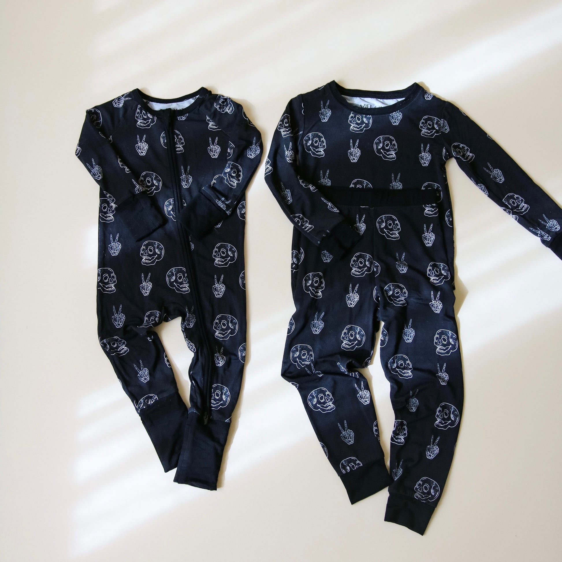 baby bamboo skeleton zip pj kids skeleton halloween pj's zip up bamboo jammies skeleton black kids