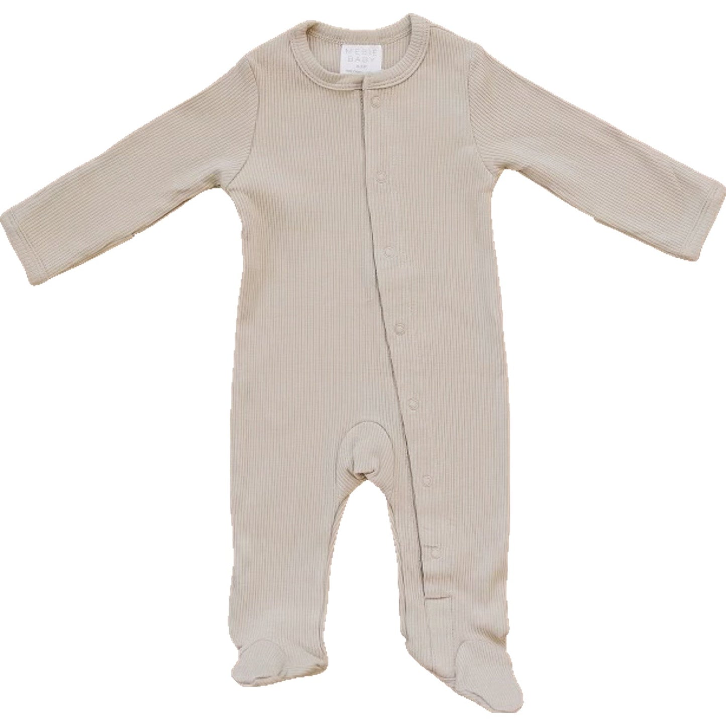 baby organic cotton snap pajama kids pj cream cotton snap footie baby