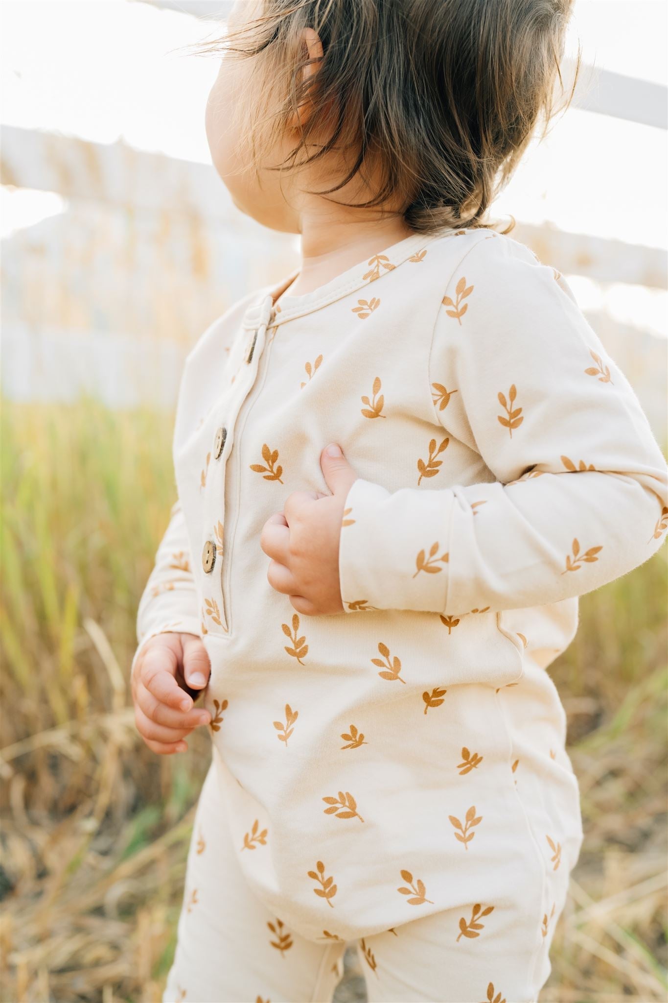 baby cotton fall romper cream kids cotton jumpsuit autumn leaves cream play suit baby long sleeve romper 