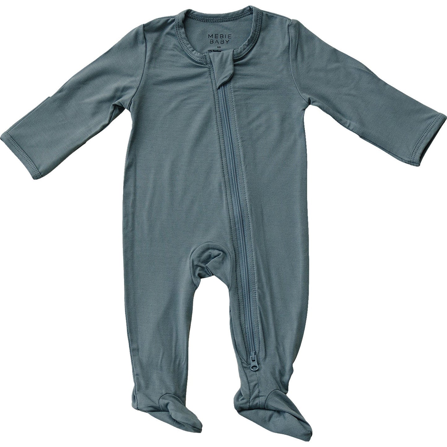 blue baby zip up footie pj bamboo kids pajamas zip up bamboo blue baby 