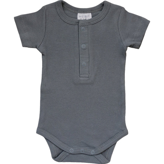 gray baby organic cotton onesie short sleeve kids snap onesie gray cotton organic bodysuit baby gray 