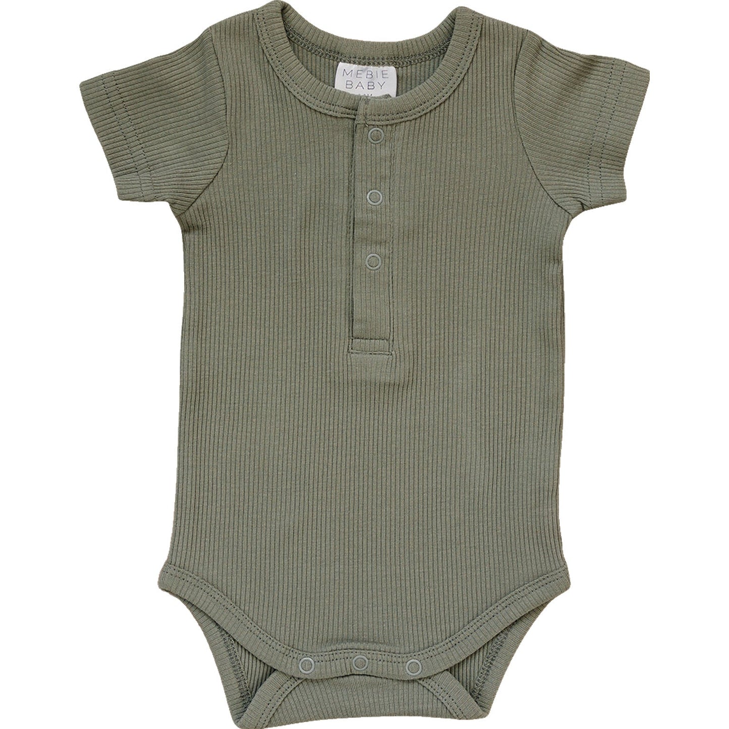 baby green organic cottone onesie kids snap short sleeve green bodysuit cotton baby 