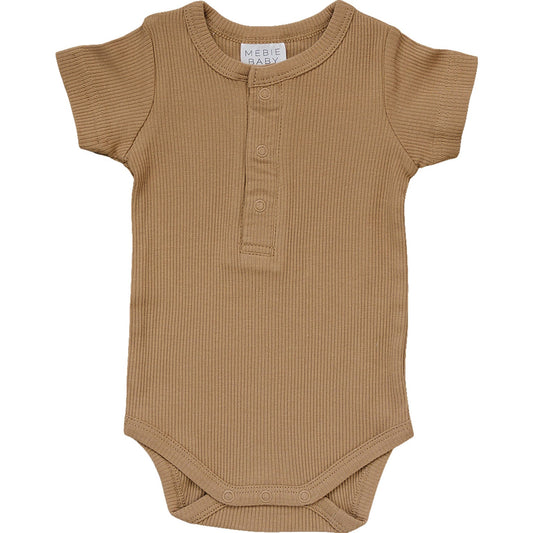 kids ribbed mocha organic cotton onesie baby light brown organic cottons snap onesie kids 