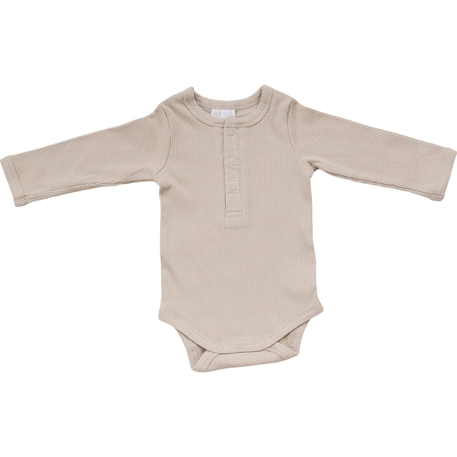 tan baby organic cotton long sleeve onesie romper kids organic ribbed cotton body suit tan baby