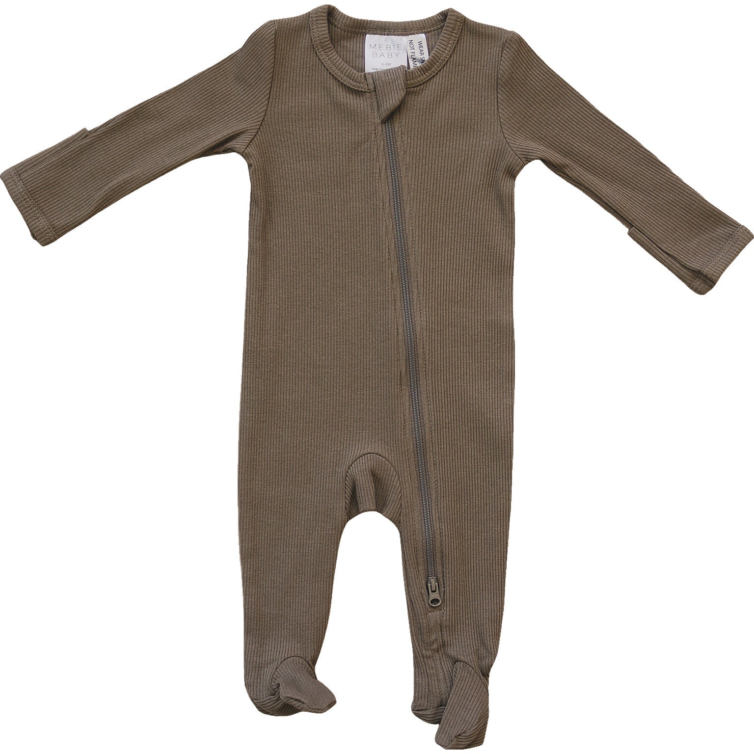 baby brown organic cotton zip up pj kids footie pajamas zip up cotton brown organic cotton baby pj's 