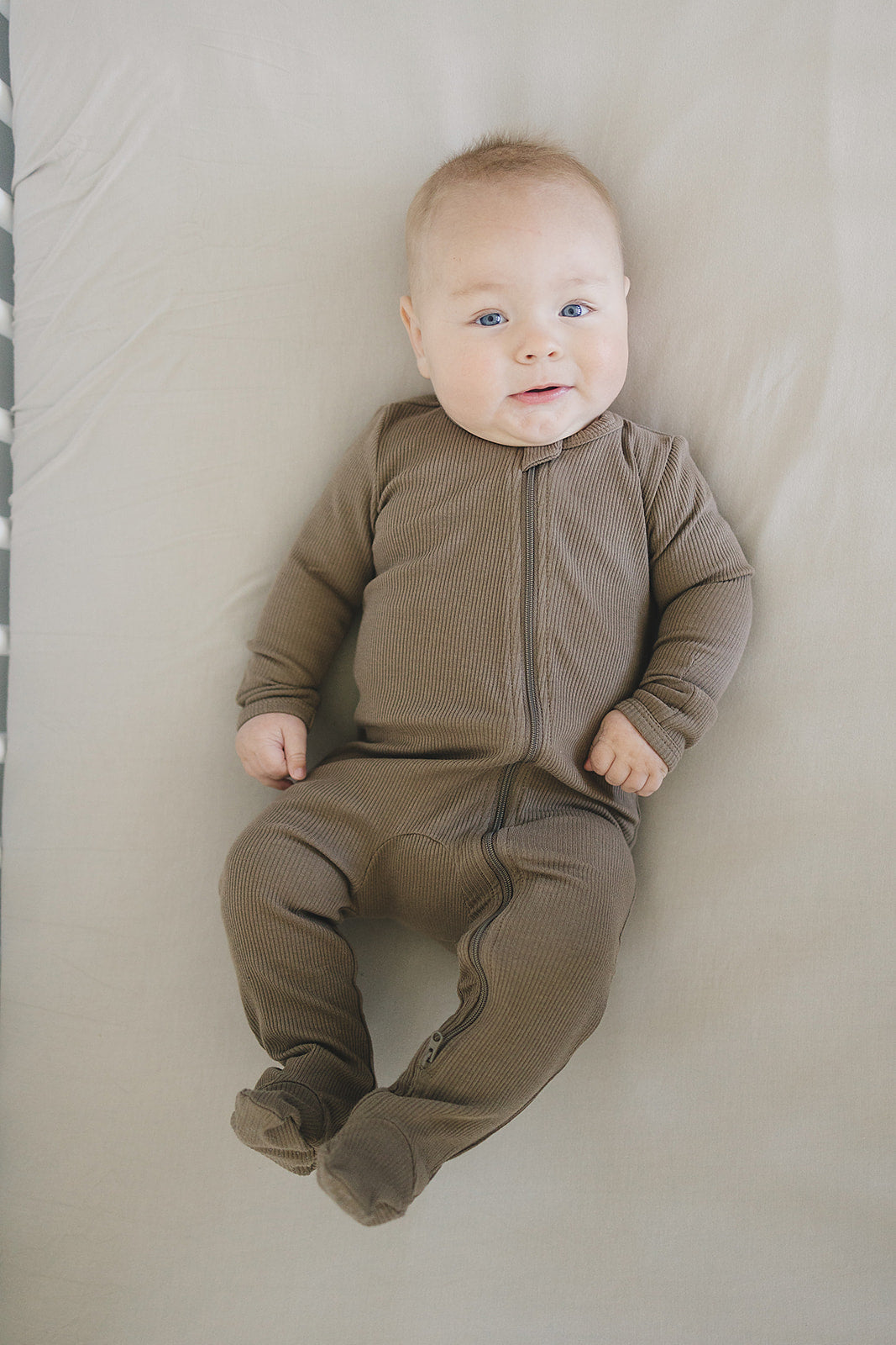 baby brown organic cotton zip up pj kids footie pajamas zip up cotton brown organic cotton baby pj's 