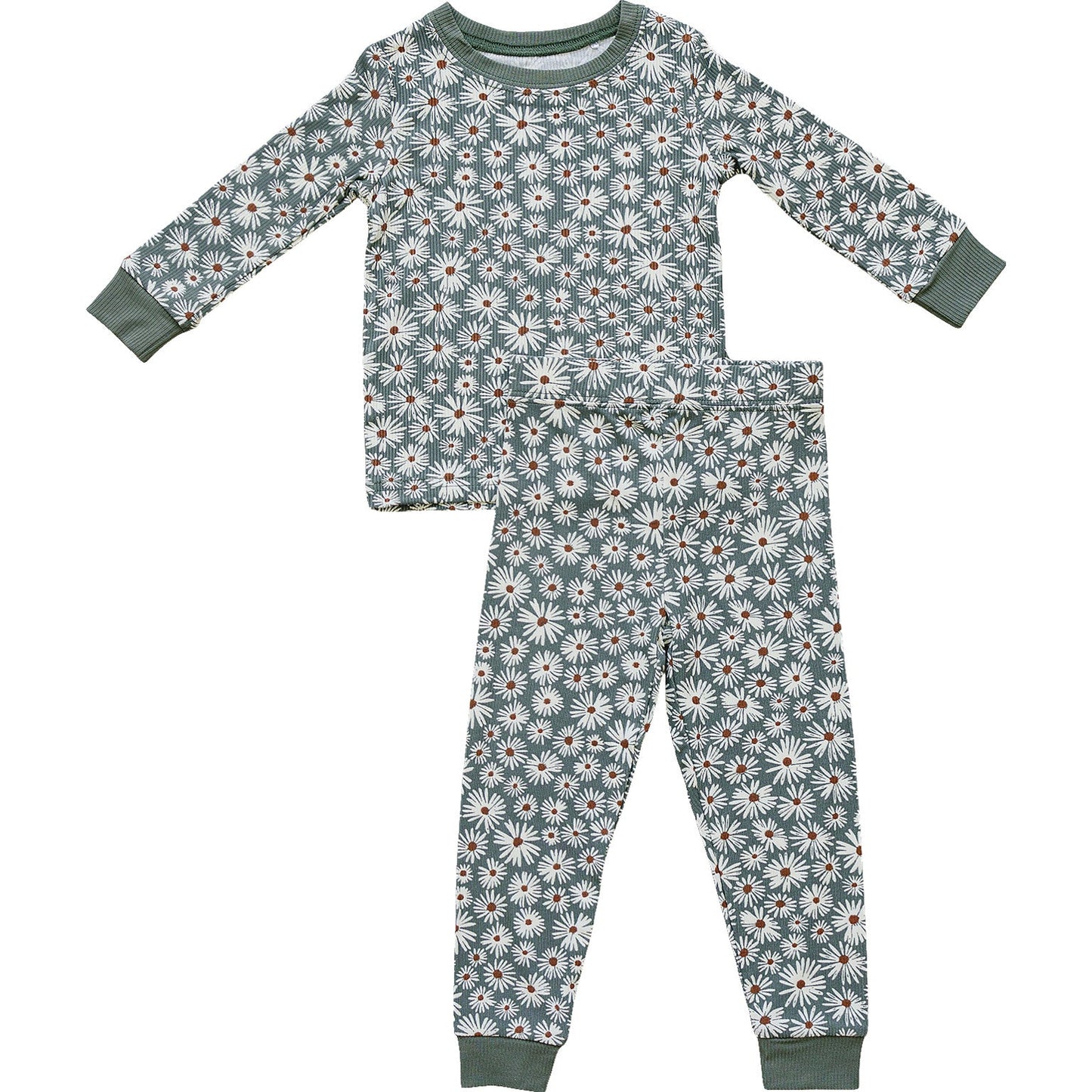 baby girls bamboo two piece pajama flower set kids girls pj set flowers bamboo 