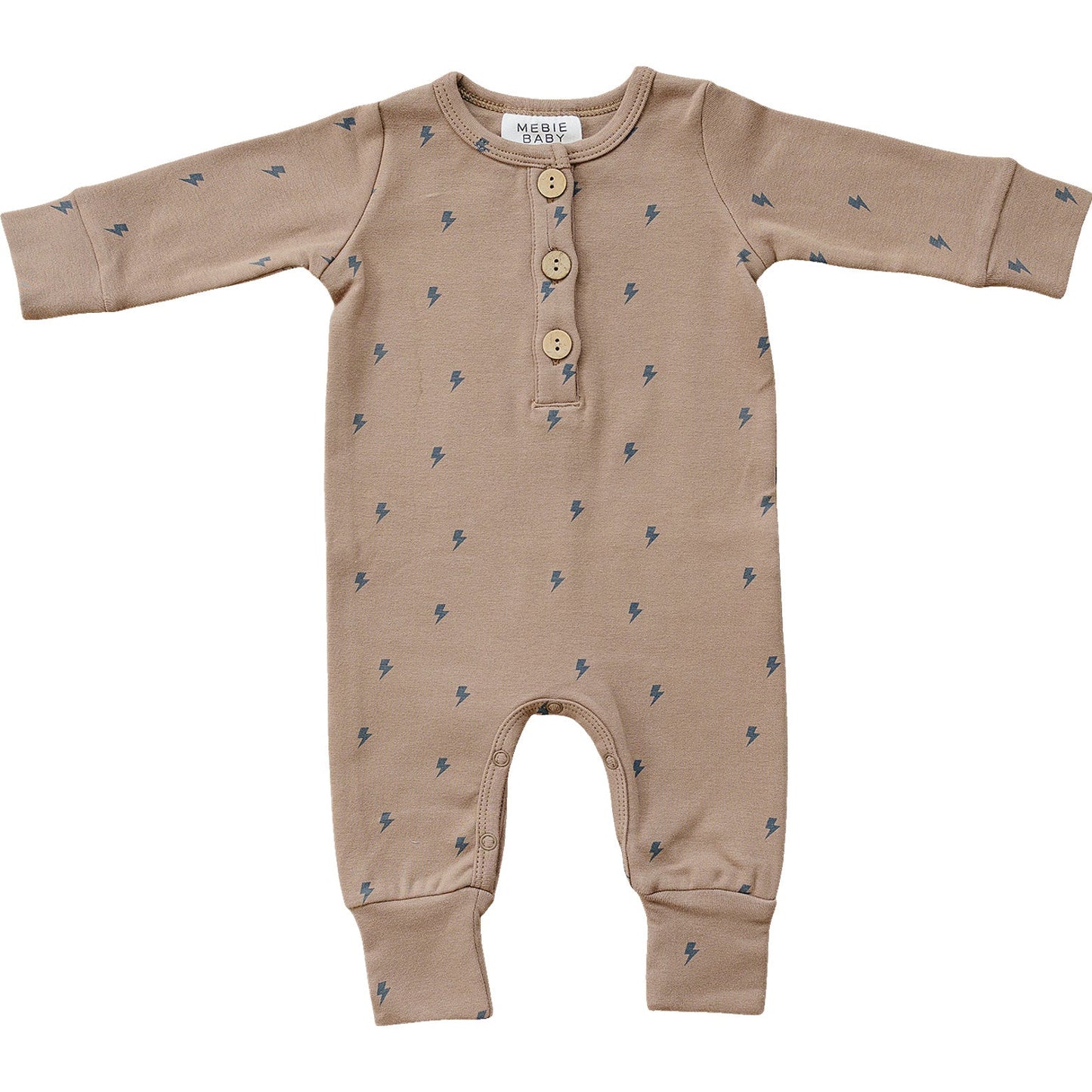 baby cotton lightning bolt romper long sleeve kids lightning cotton jumpsuit baby brown play suit cotton kids