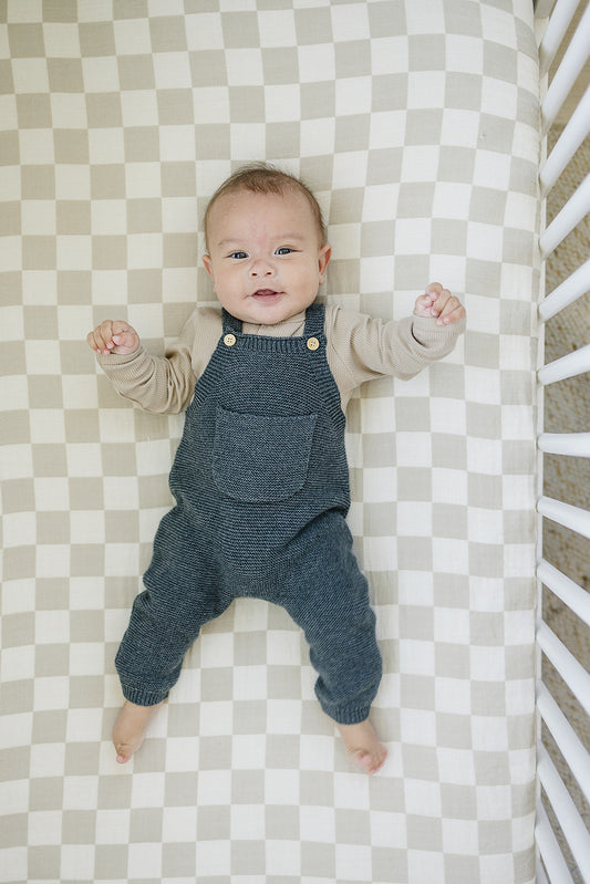 Baby cotton overalls gray kids 100% cotton overalls 