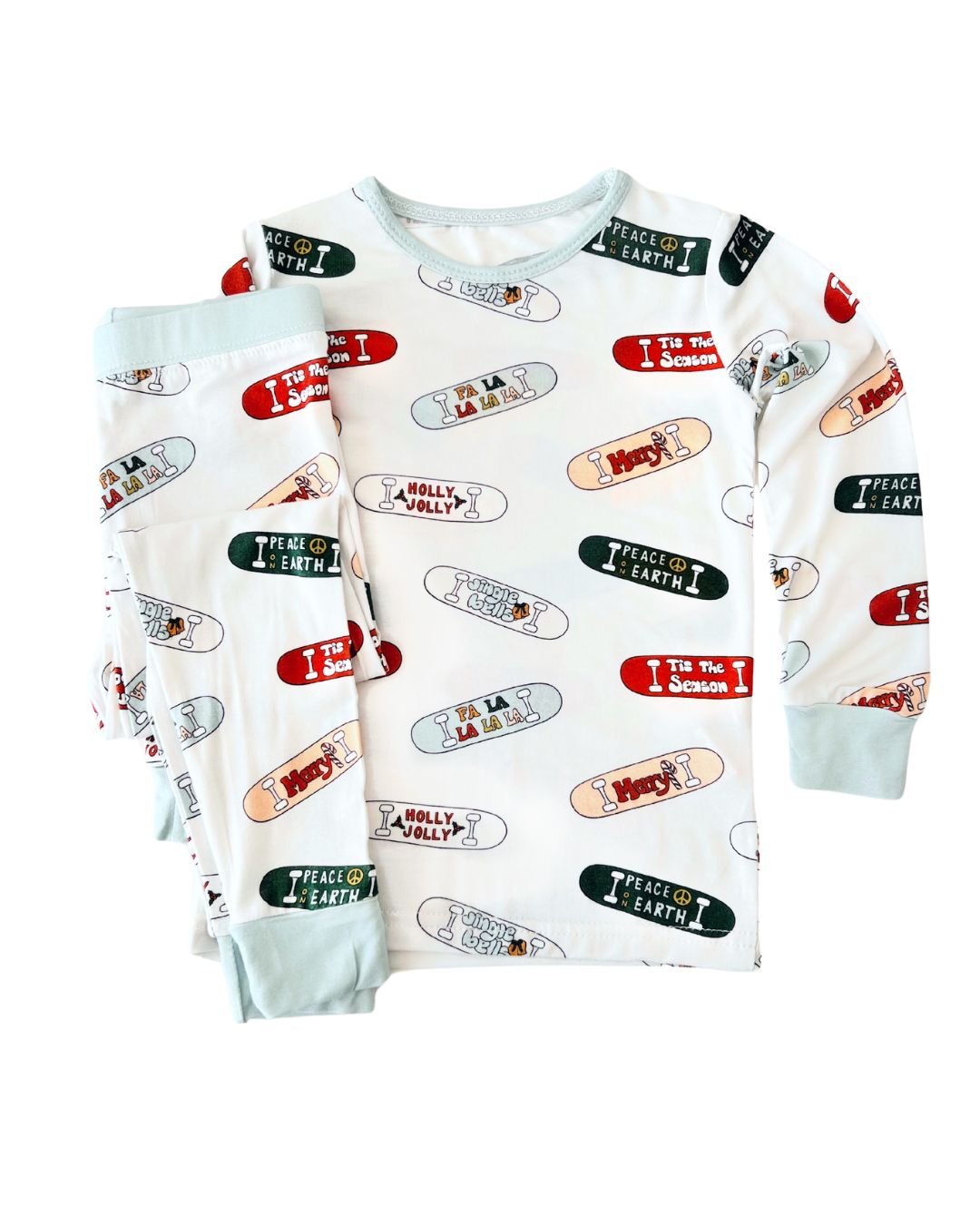 baby boys bamboo pajama set skateboards christmas pj set bamboo boys 