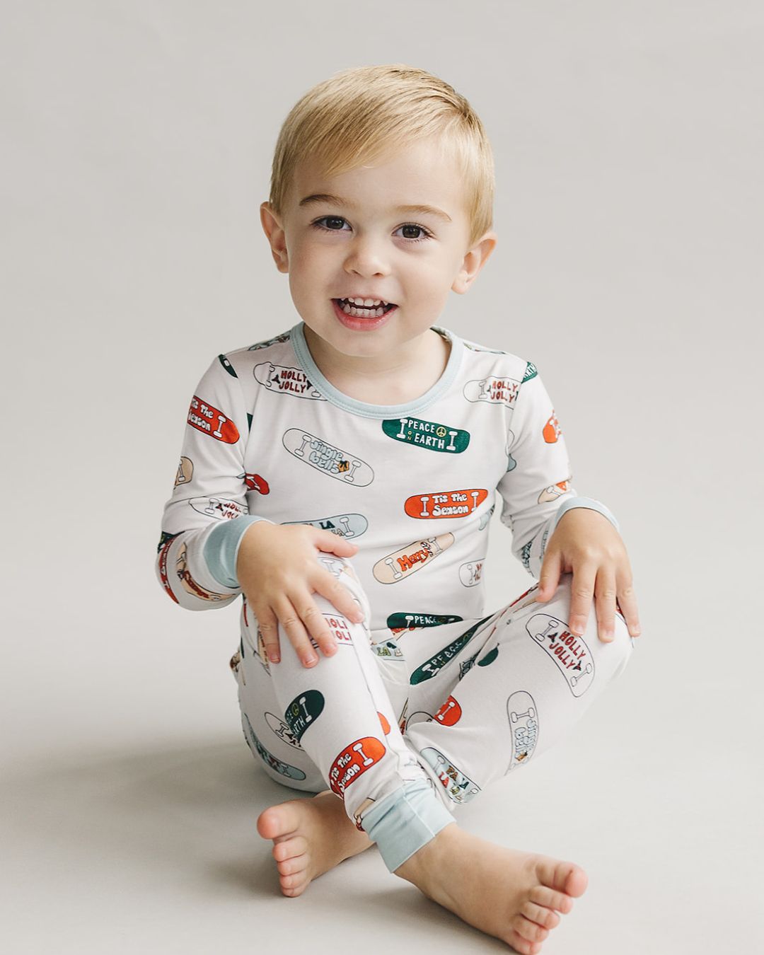 baby boys bamboo pajama set skateboards christmas pj set bamboo boys 