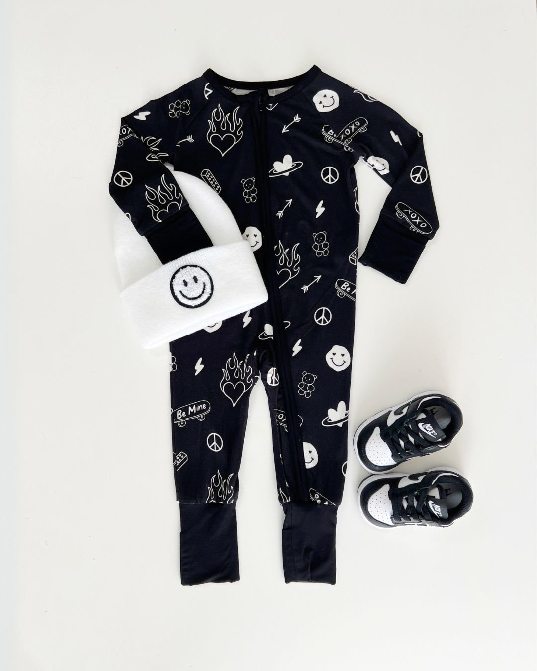 baby boys bamboo zip up pj skater hearts kids bamboo zip pjs viscose bamboo baby onesie