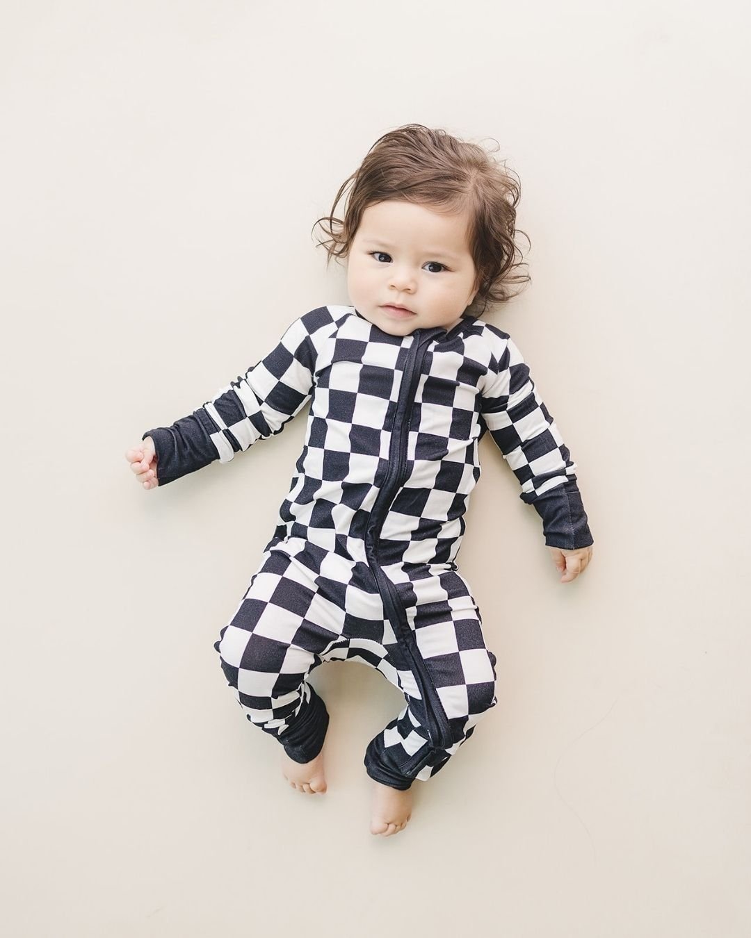 viscose bamboo baby checkered zip romper kids zip up baby bamboo black and white checkered jump suit kids bamboo