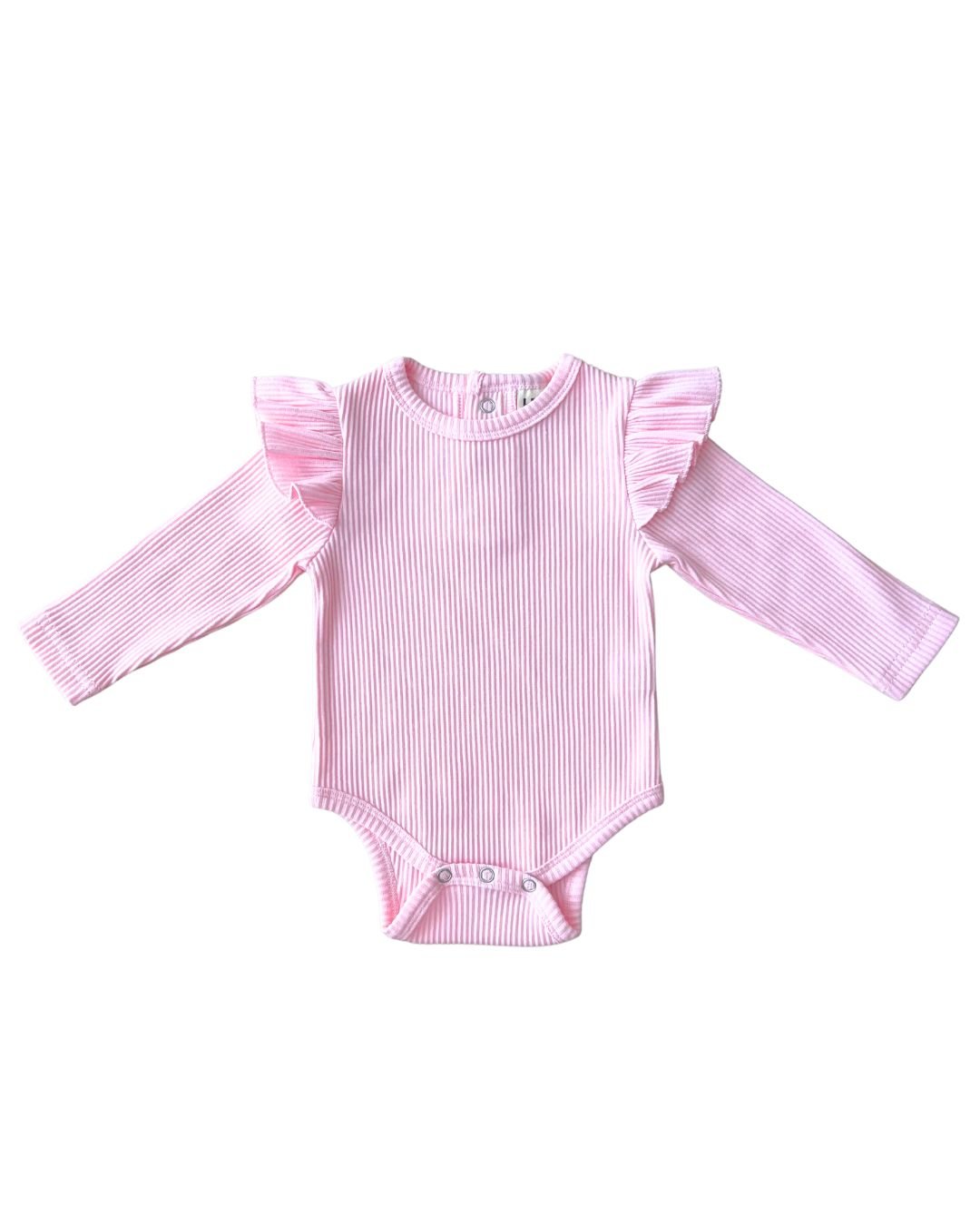 newborn girls pink cotton ruffle onesie long sleeve baby girl pink romper ruffle sleeves jumpsuit cotton 