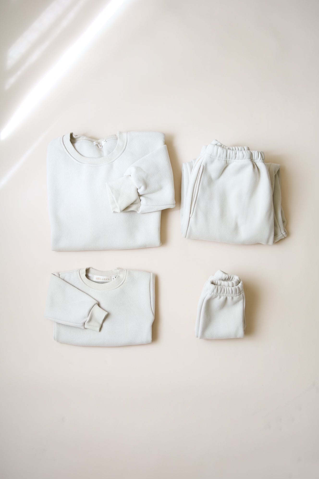 baby taupe jogger set kids 