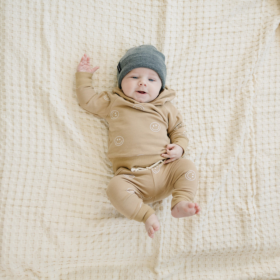 dark gray baby beanie hat kids winter hat gray