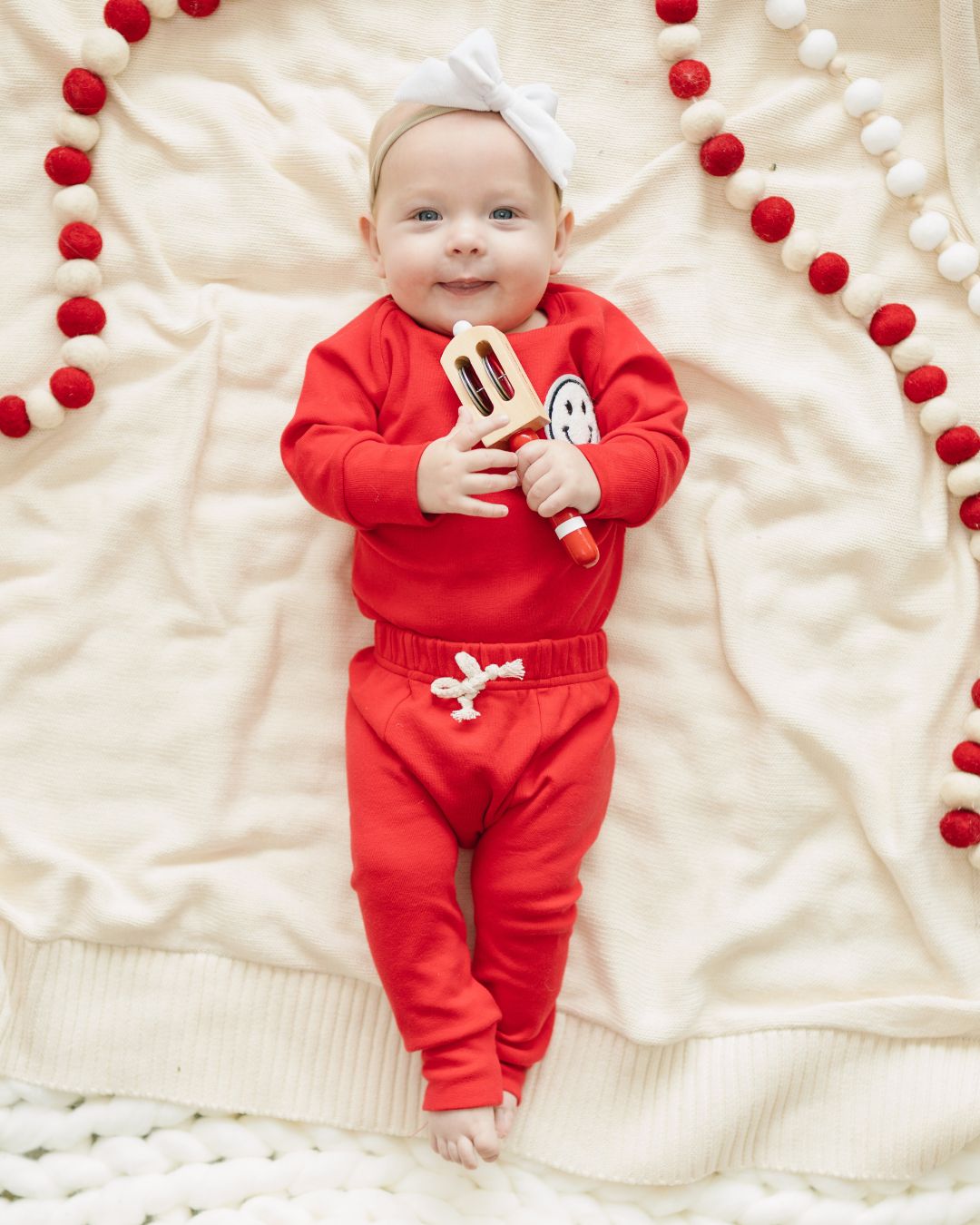 baby cotton lounge set red kids two piece lounge set cotton babies red smiley face set pants and long sleeve 