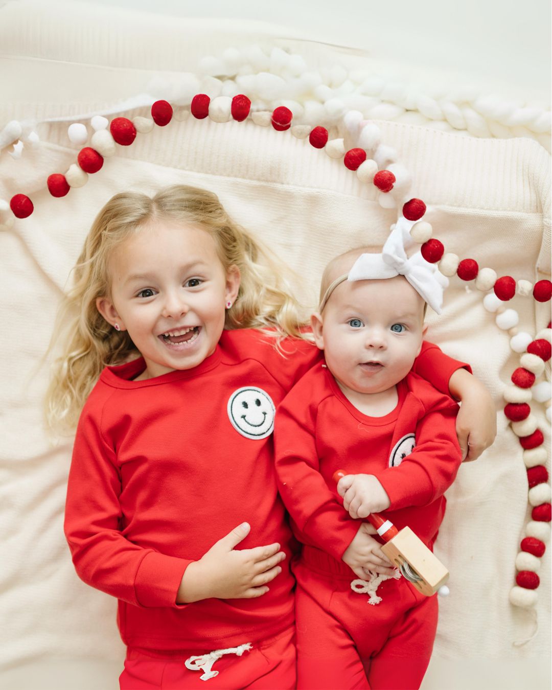 baby cotton lounge set red kids two piece lounge set cotton babies red smiley face set pants and long sleeve 