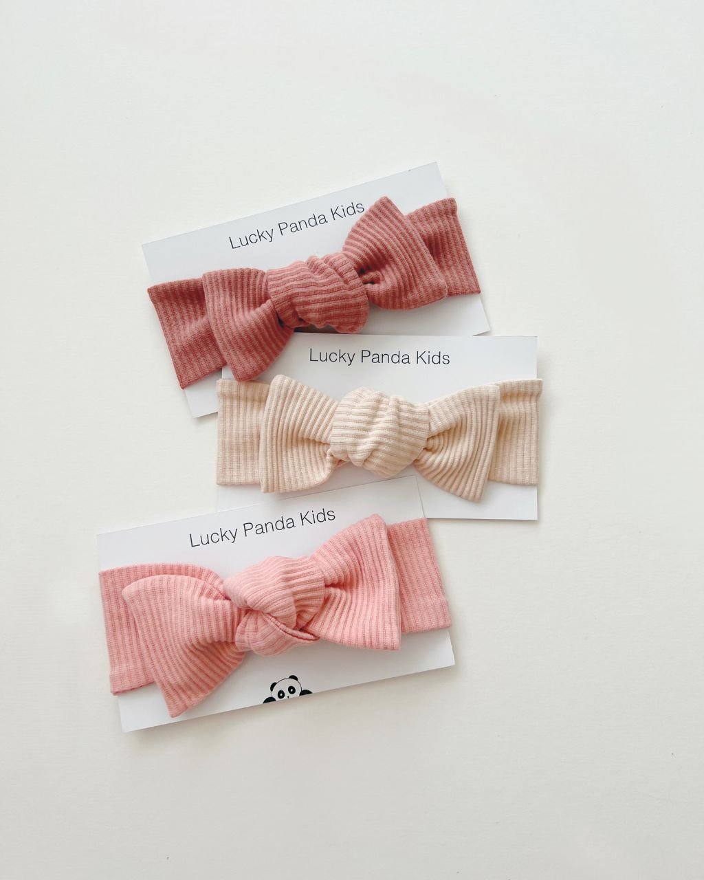 baby girls pink bow headband cotton newborn girl