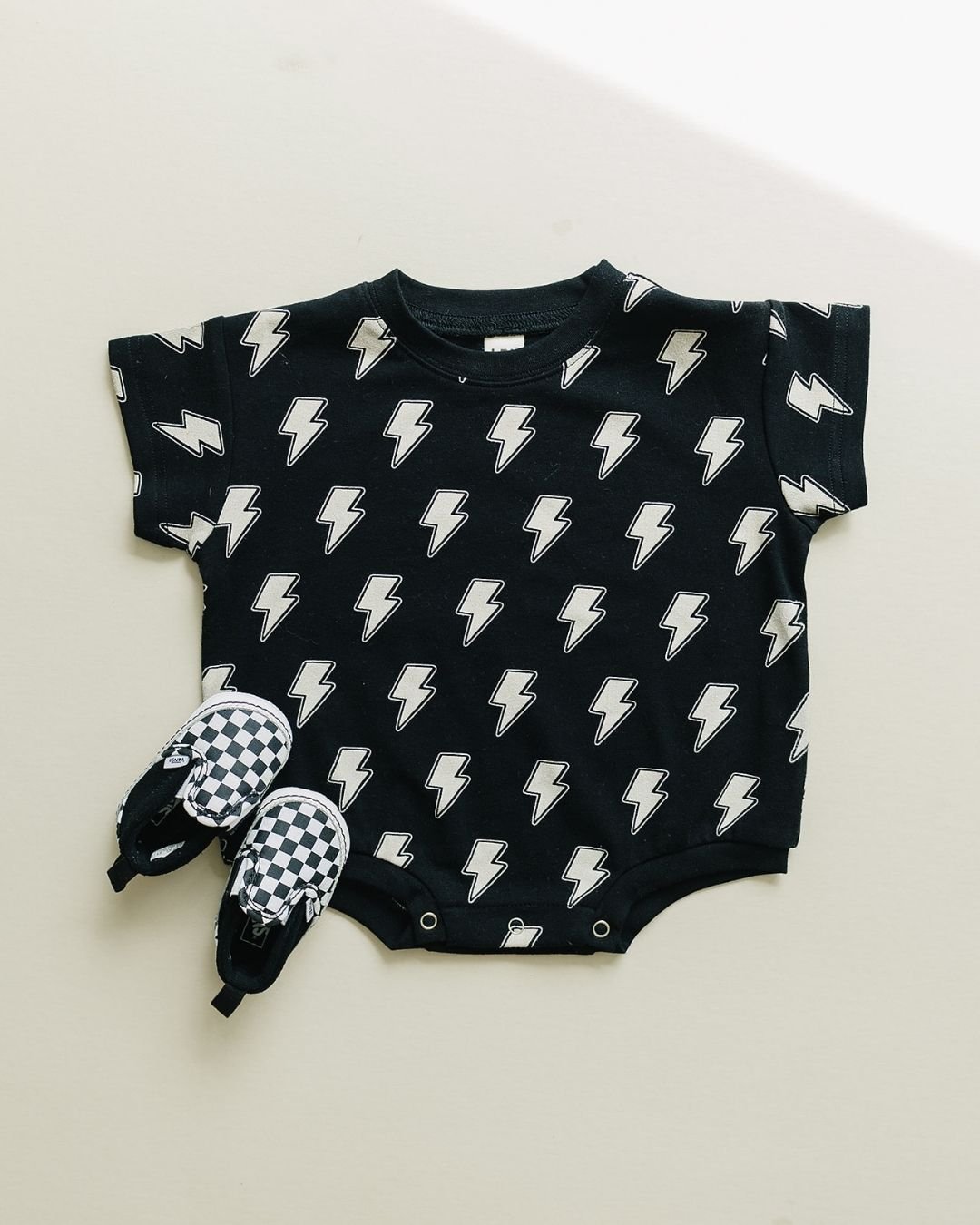 baby cotton bubble romper black lightning bolts kids short sleeve romper lightning bolt baby black cotton one piece suit 