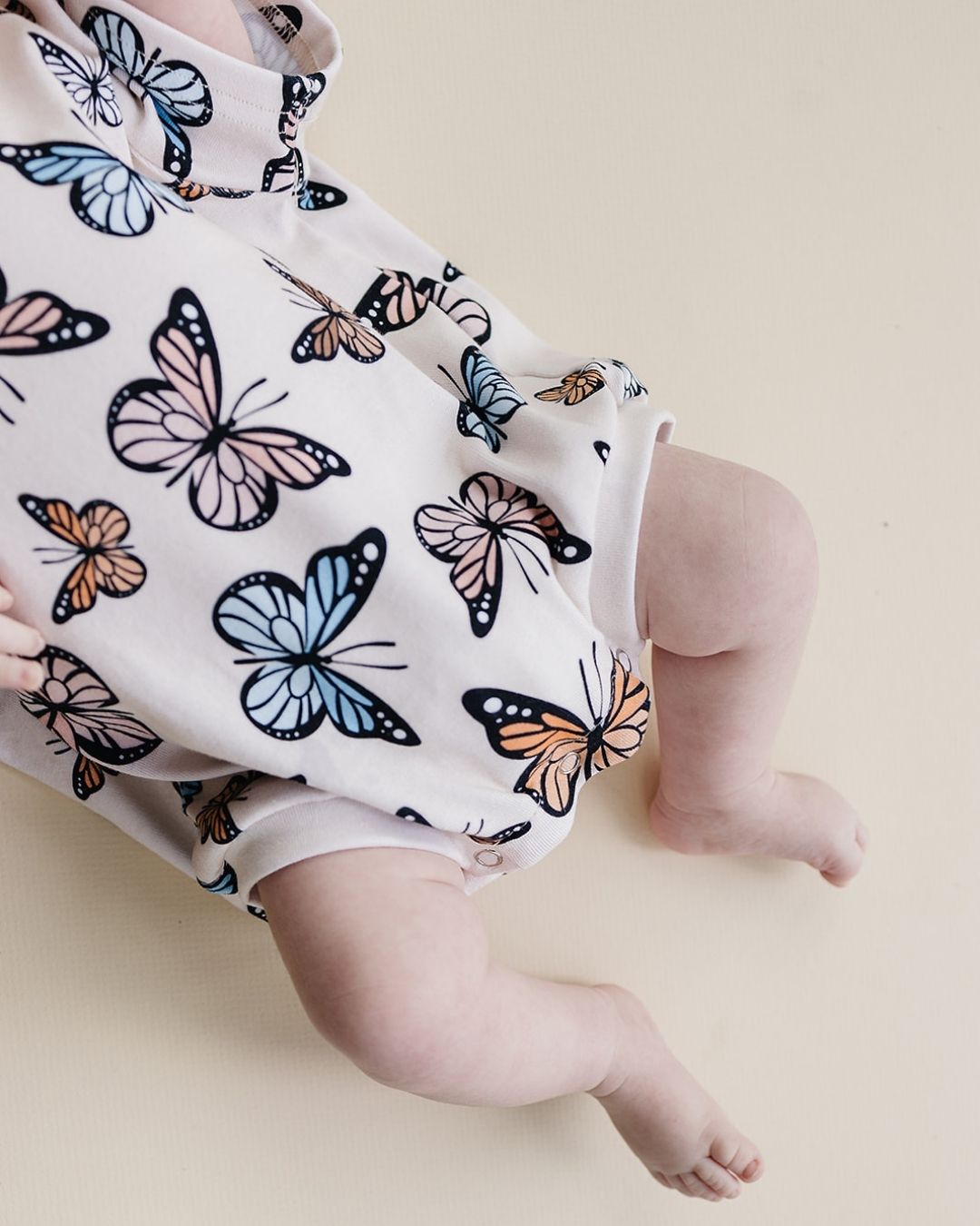 baby girl butterfly cotton romper bubble girls short sleeve romper butterflies 