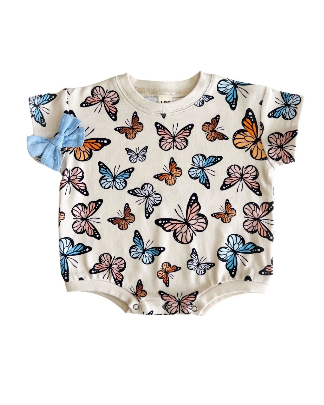 baby girl butterfly cotton romper bubble girls short sleeve romper butterflies 