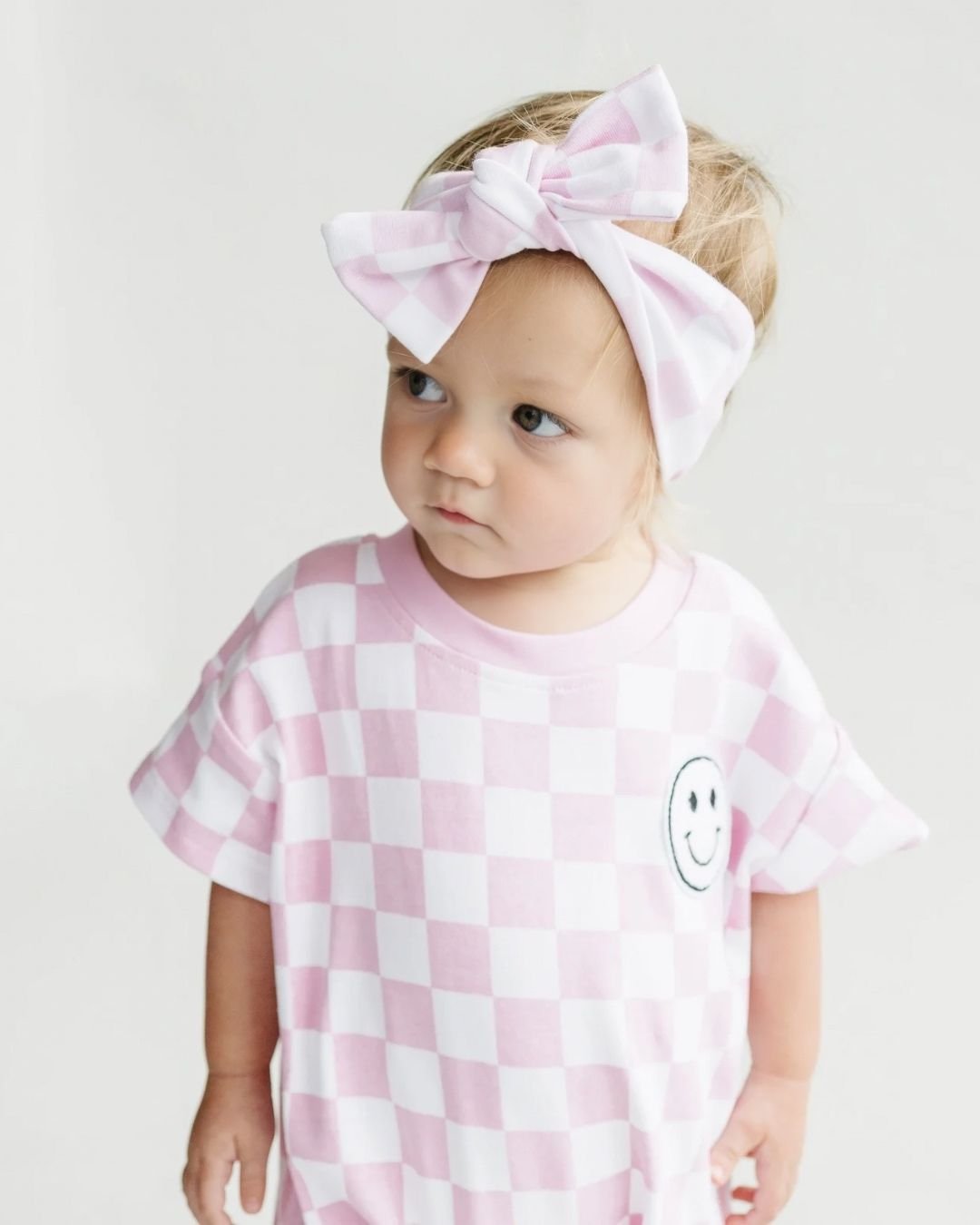 baby girl cotton romper pink checkered kids checker pink romper short sleeve baby bubble romper cotton pink checkers